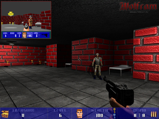 Wolfenstein 3D - Wolfram - классика теперь в 3D!